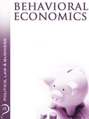 cover image of Behavioural Economcs
